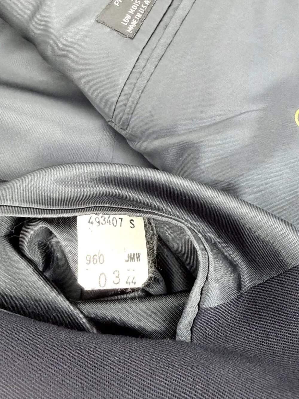 Vintage Pierre Cardin Navy Sport Coat Blazer USA Gold Buttons Size 44